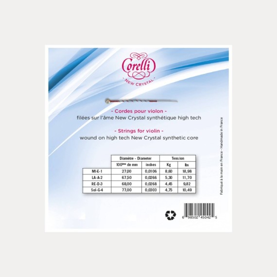 VIOLIN STRING CORELLI CRYSTAL 4 G