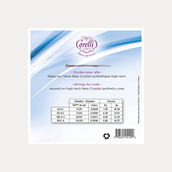 VIOLA STRING CORELLI CRYSTAL 4 C